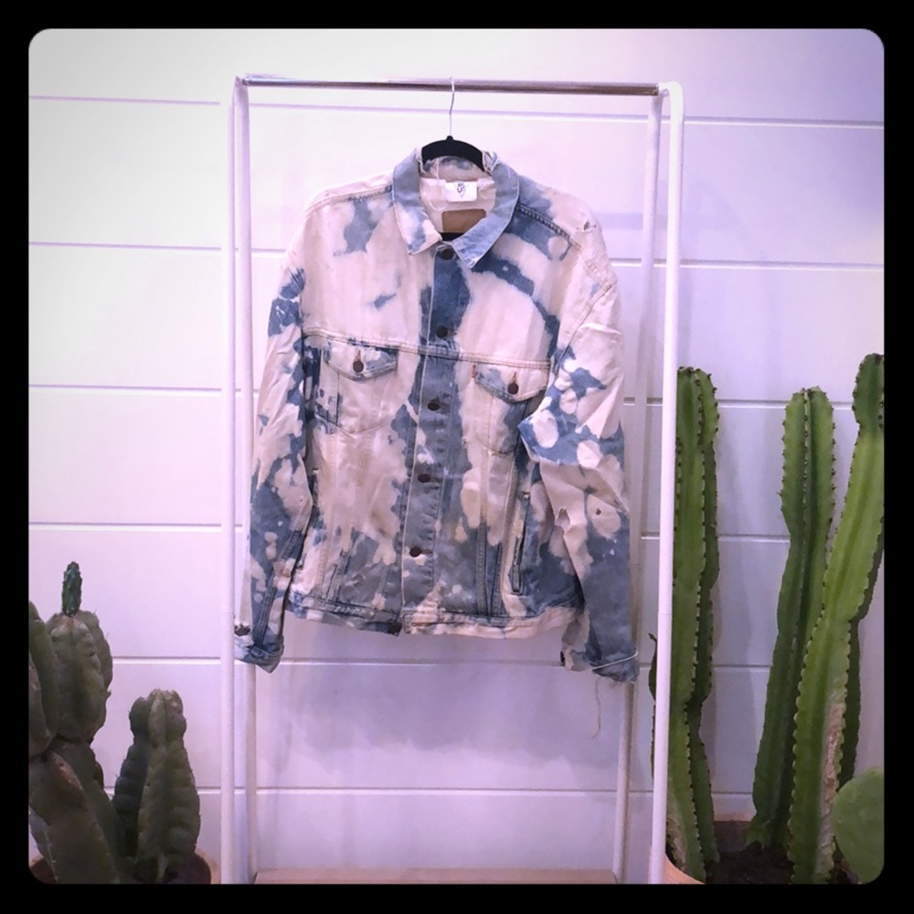 Vintage Levis Custom Acid Washed Jacket